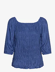 Cream - CRAlmas SS Blouse - short-sleeved blouses - déja vu blue - 0