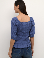 Cream - CRAlmas SS Blouse - short-sleeved blouses - déja vu blue - 4