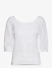 Cream - CRAlmas SS Blouse - short-sleeved blouses - snow white - 0