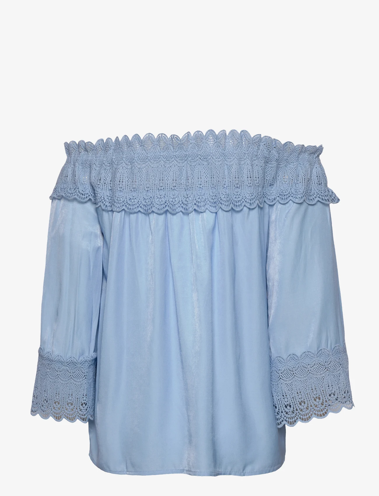 Cream - CRBea Blouse - long-sleeved blouses - airy blue - 1