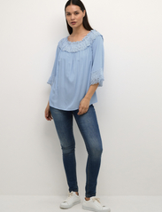 Cream - CRBea Blouse - long-sleeved blouses - airy blue - 3