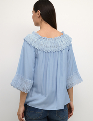 Cream - CRBea Blouse - long-sleeved blouses - airy blue - 4