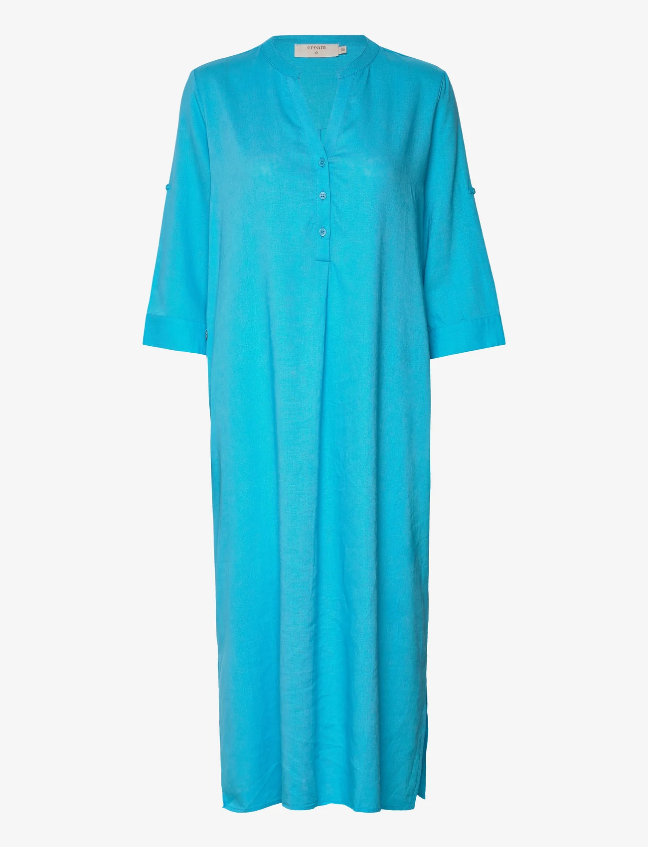 Cream - CRVenta Caftan Dress - t-kreklu kleitas - river blue - 0