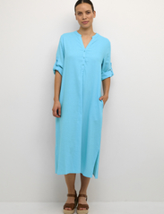 Cream - CRVenta Caftan Dress - t-kreklu kleitas - river blue - 6