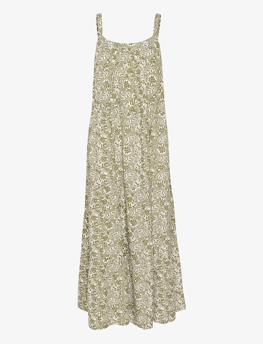 Cream - CRTiah Maxi Strap Dress - graphic flower print - 0