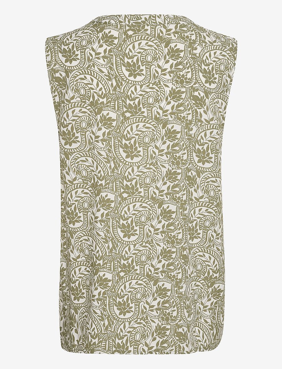 Cream - CRTiah Blouse - Ärmlösa blusar - graphic flower print - 2