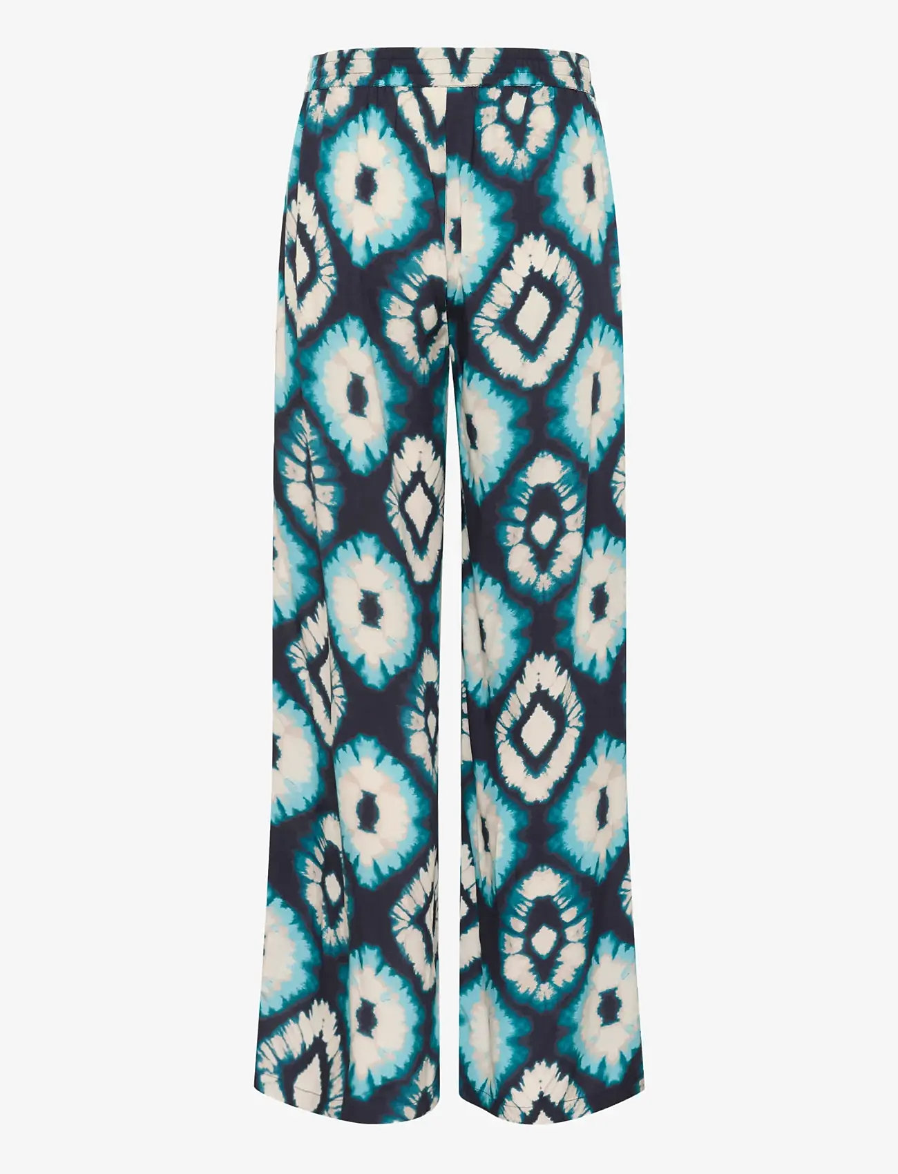 Cream - CRTiah Pant - straight leg hosen - aqua tie dye - 2