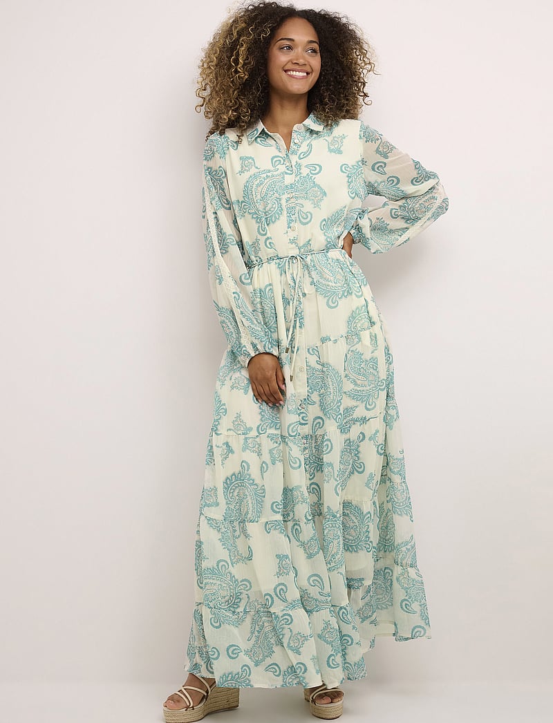 Cream - CRSamira Dress - Kim Fit - särkkleidid - columbia paisley - 0