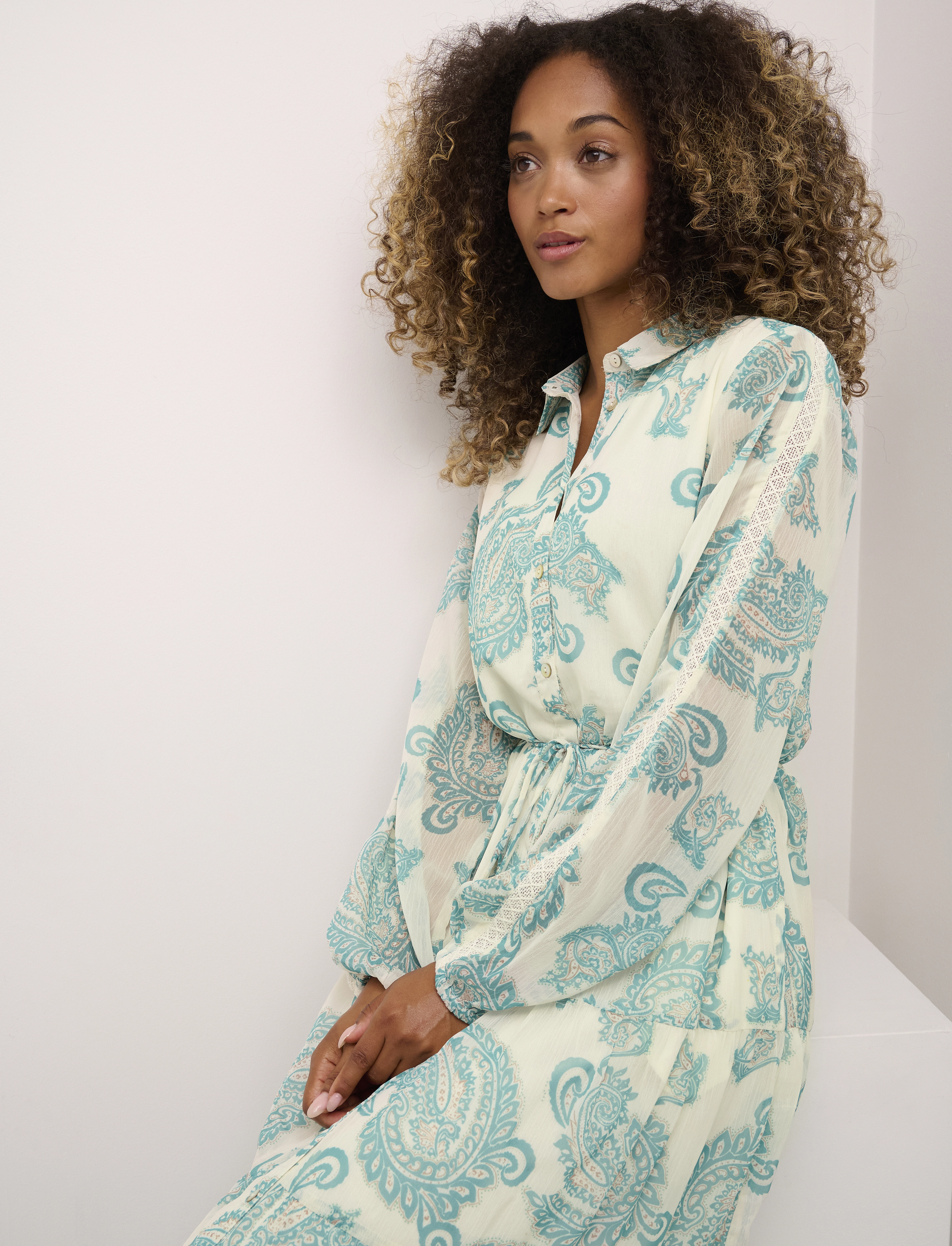 Cream - CRSamira Dress - Kim Fit - columbia paisley - 4