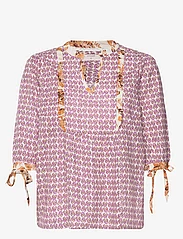 Cream - CRClara blouse - palaidinės trumpomis rankovėmis - sarasa flower purple rose - 0