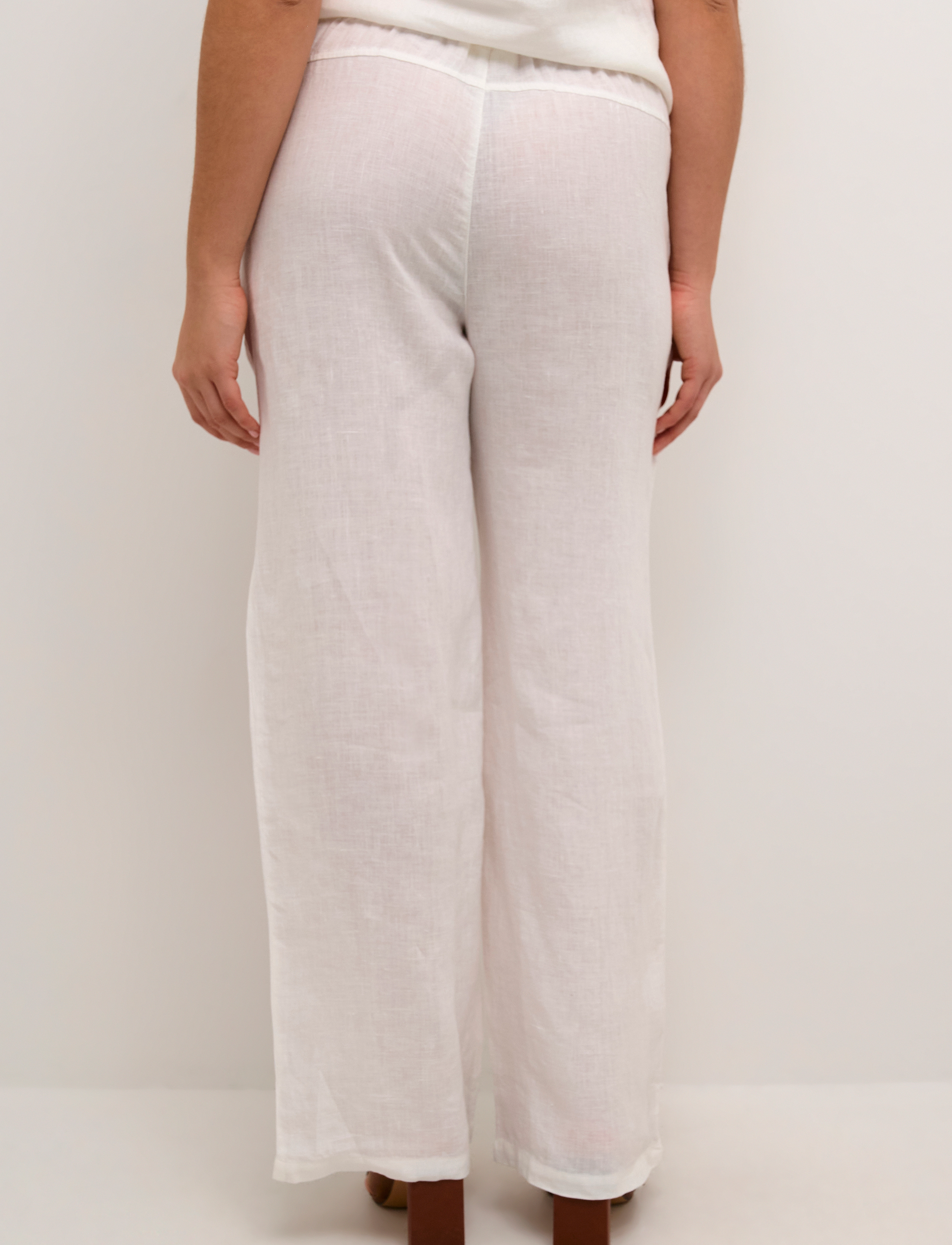Cream - CRBellis Linen Pant - snow white - 5