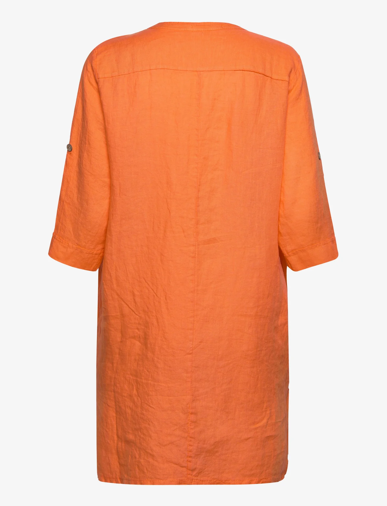 Cream - CRBellis Caftan Short Dress - Molli - tunics - exotic orange - 1