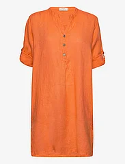 Cream - CRBellis Caftan Short Dress - Molli - tunics - exotic orange - 2