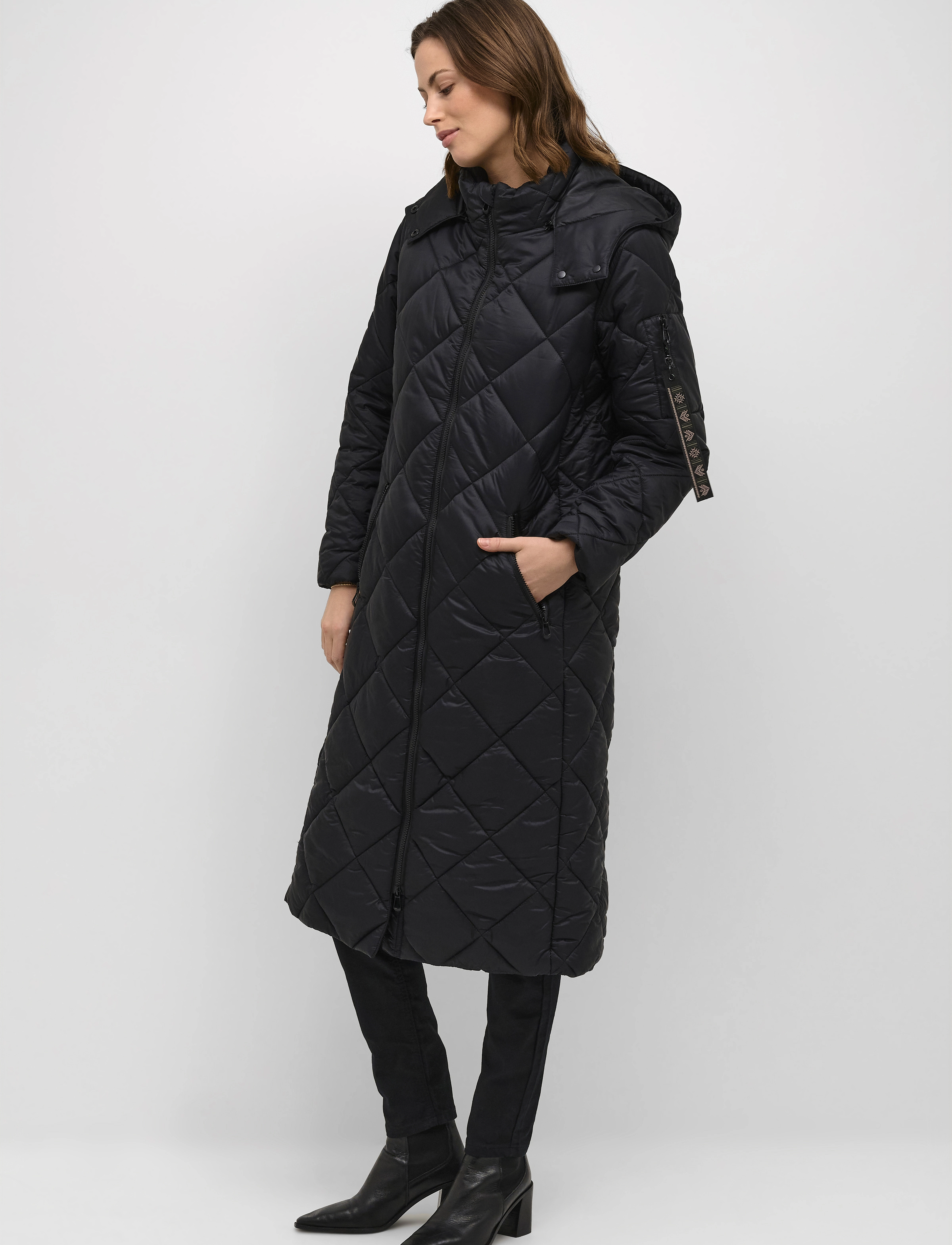 Cream - CRGaiagro Long Jacket - pitch black - 2