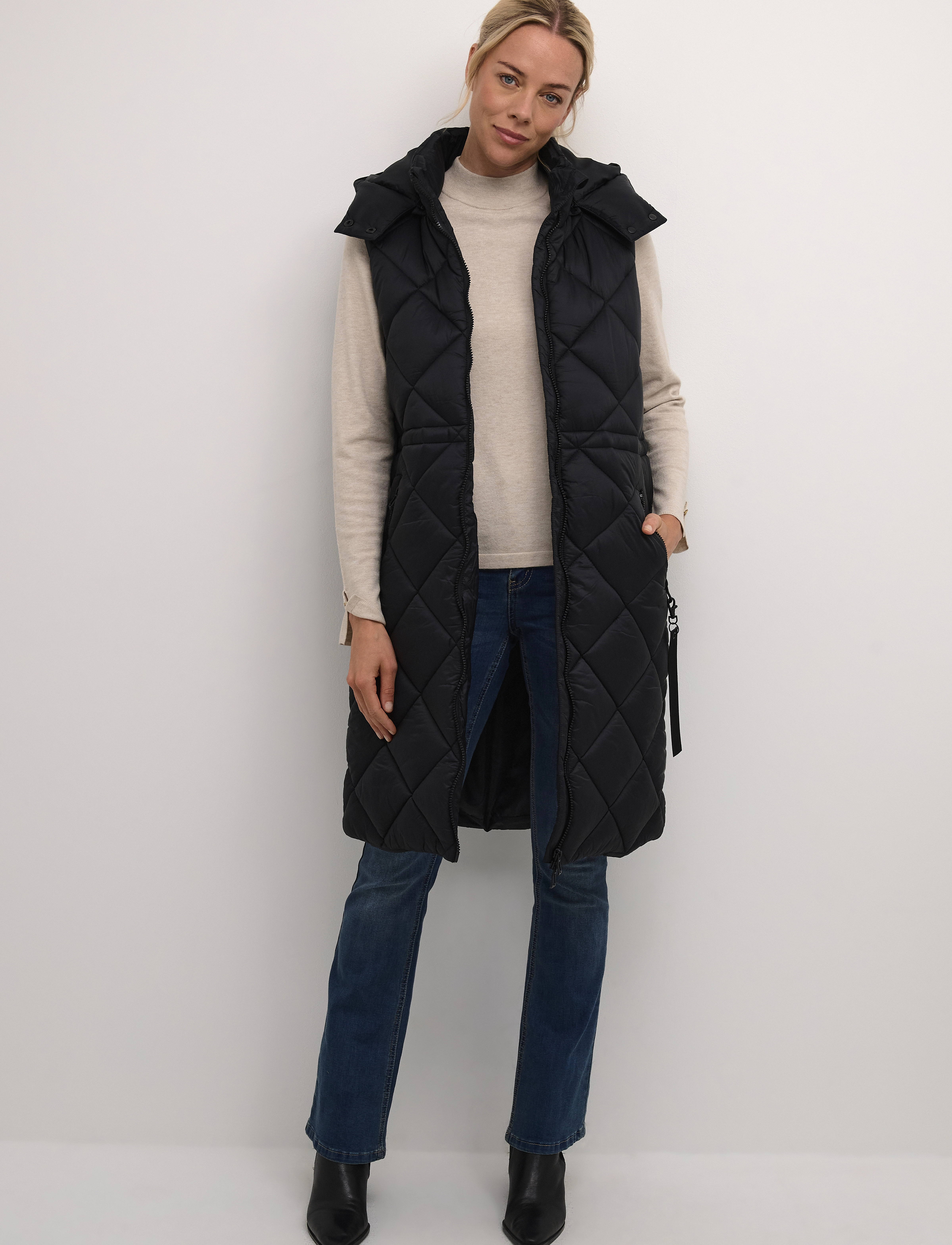 Cream - CRGaiagro Waistcoat - pitch black - 3