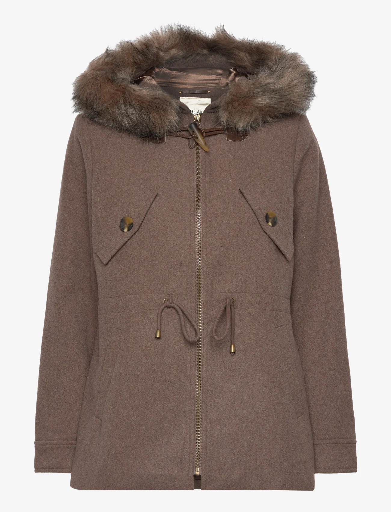 Cream - CRFranka Jacket - winter jackets - brown lentil - 0