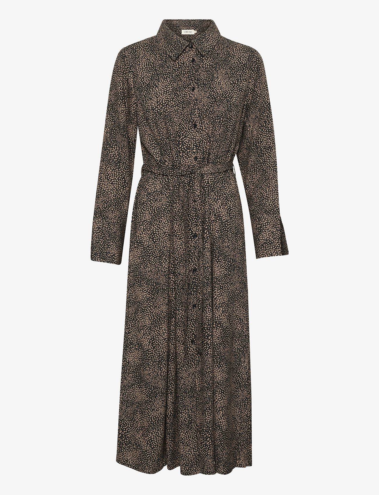 Cream - CRTiah shirt dress - Zally fit - artistic dot print - 1