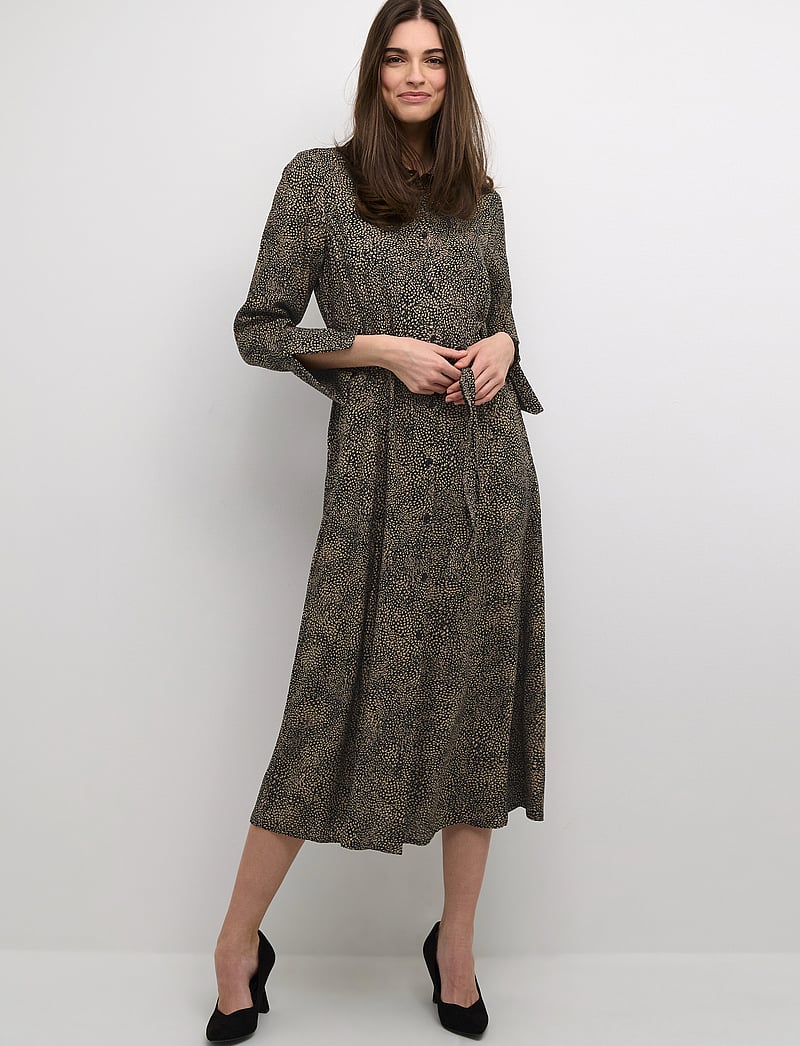 Cream - CRTiah shirt dress - Zally fit - hemdkleider - artistic dot print - 0