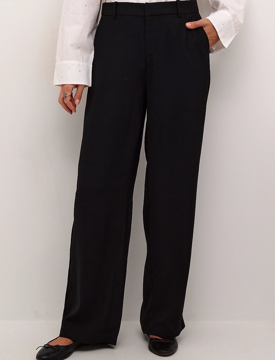Cream - CRCocamia Pant - kostymbyxor - pitch black - 0