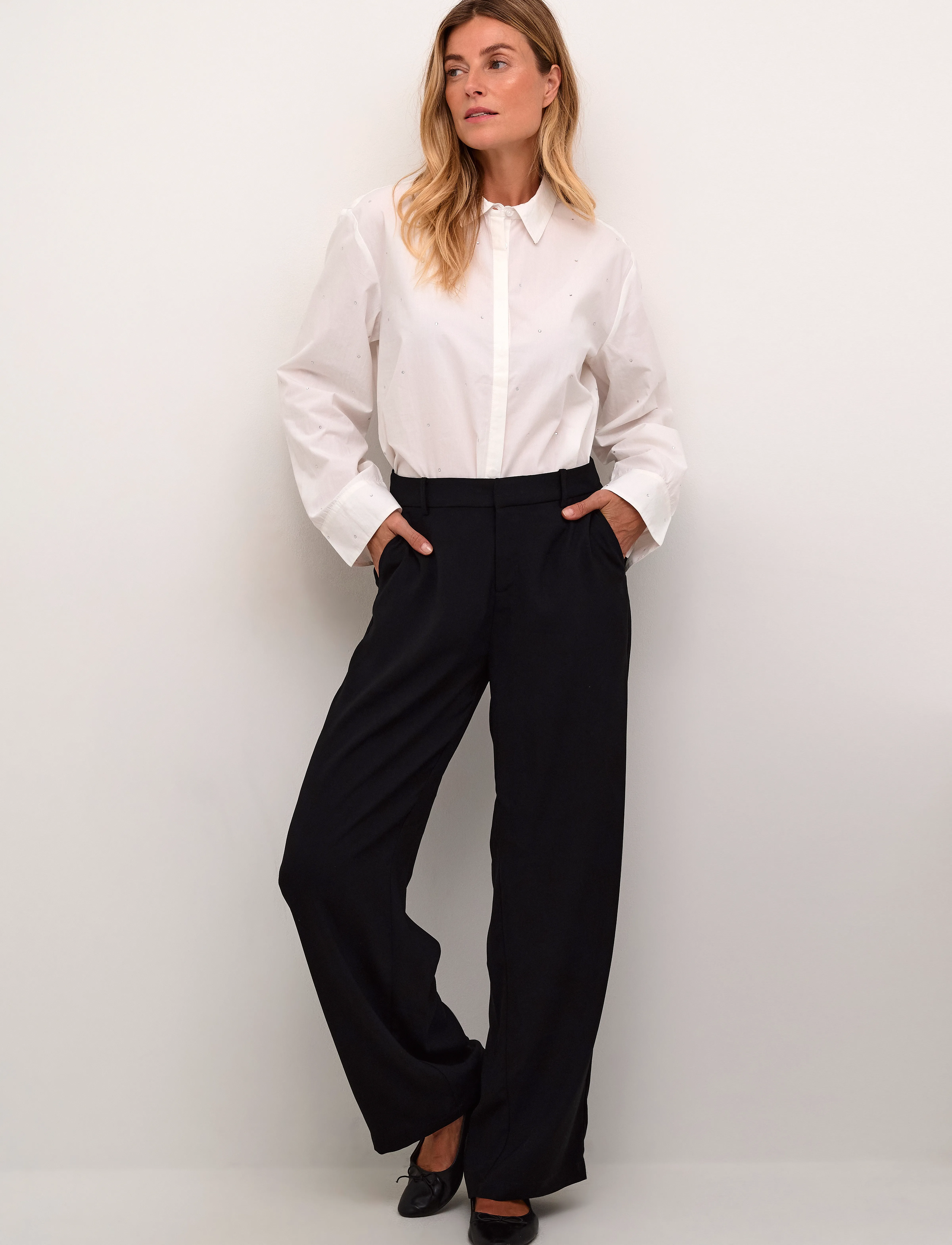 Cream - CRCocamia Pant - habitbukser - pitch black - 3
