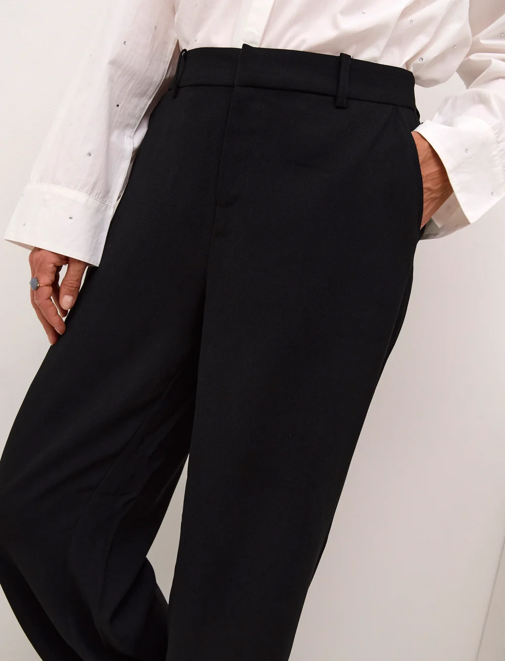 Cream - CRCocamia Pant - pidulikud püksid - pitch black - 5