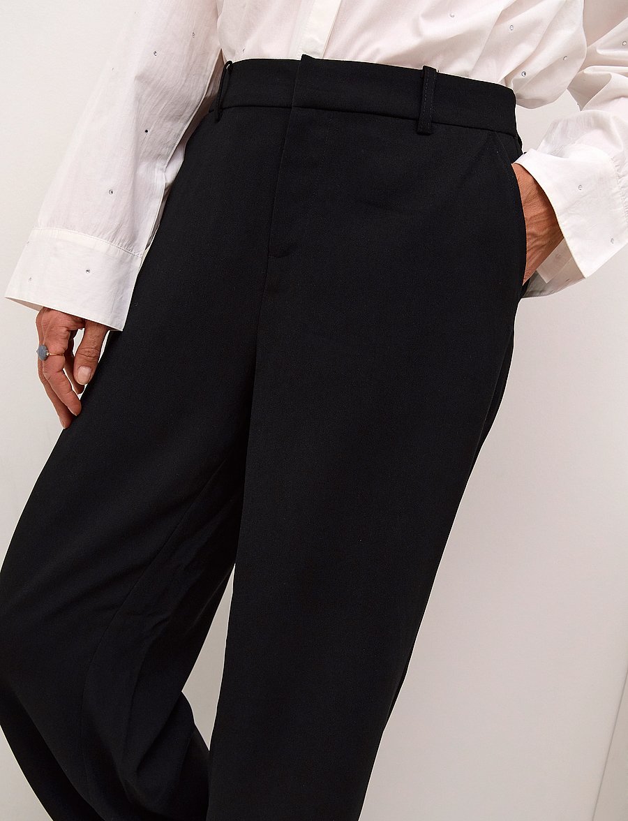 Cream - CRCocamia Pant - kostymbyxor - pitch black - 5