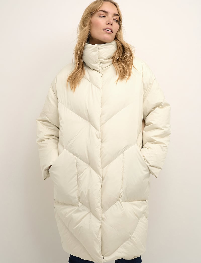 Cream Crnisa Puffer Jacket Buy Padded Coats from