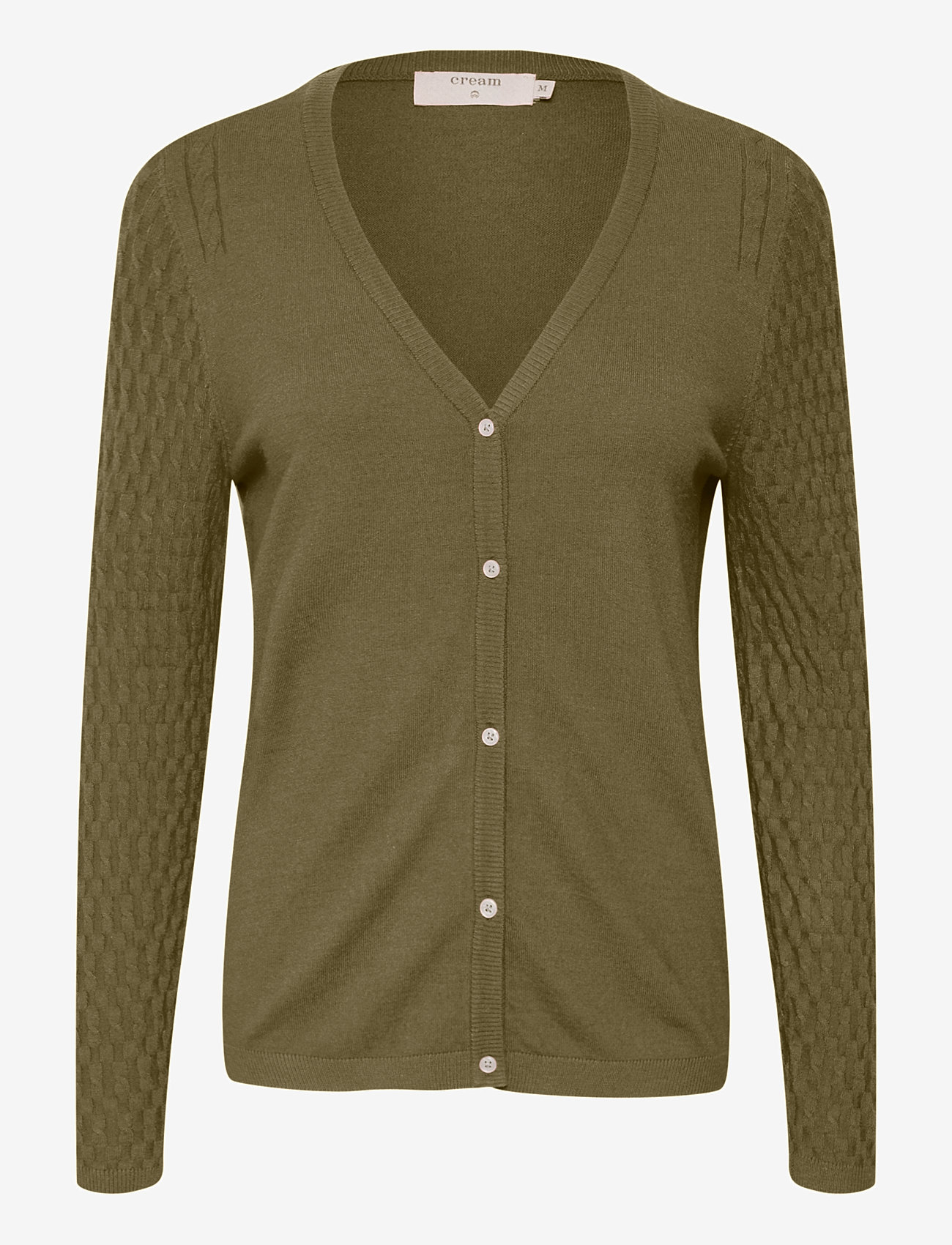 Cream - CRDela Cable Knit Cardigan - sea turtle - 0