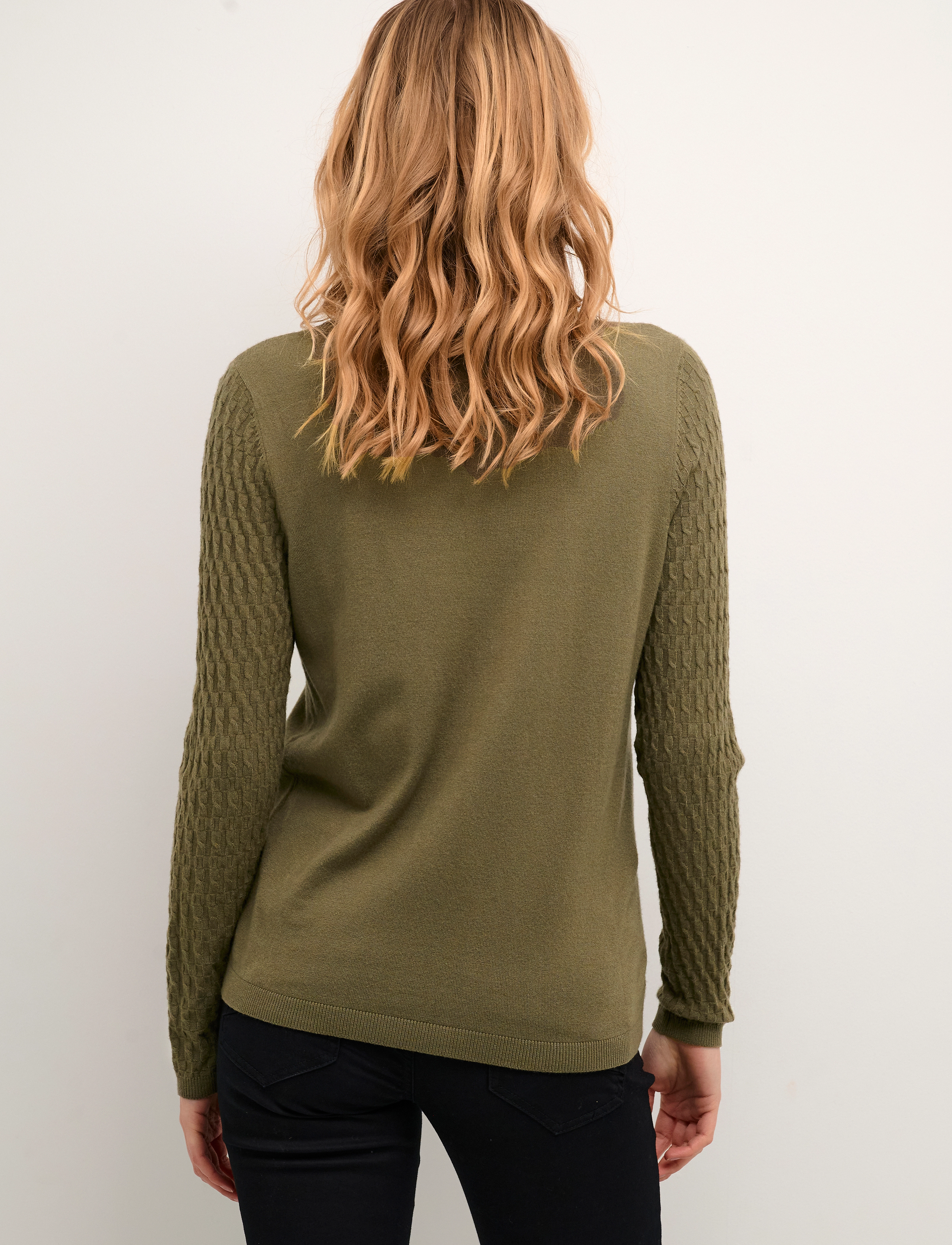 Cream - CRDela Cable Knit Cardigan - sea turtle - 4