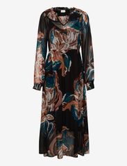 Cream - CRJasmina Dress - Zally Fit - maxi dresses - aqural print black - 0