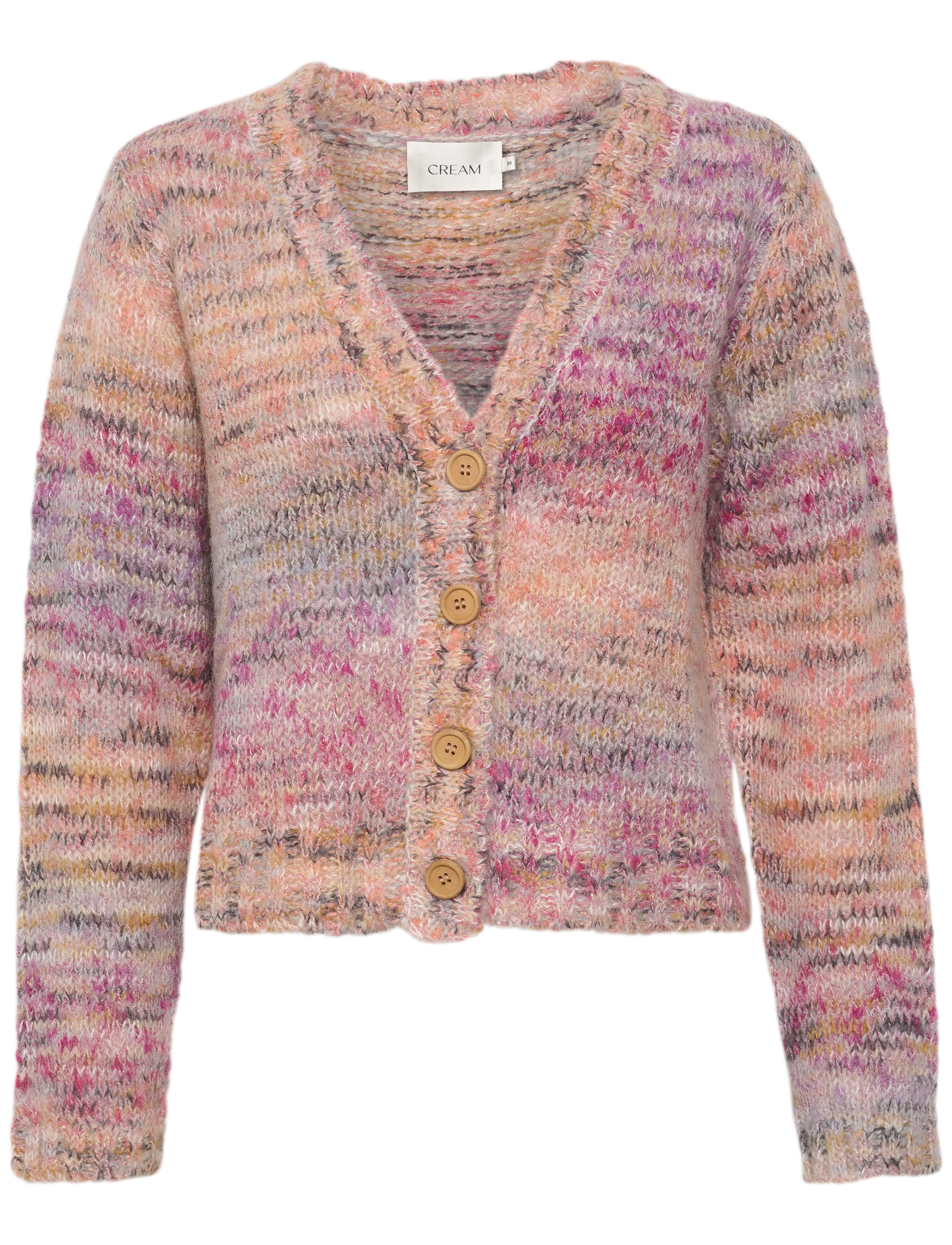 Cream - CRVinnah Knit Cardigan - purple melange - 0