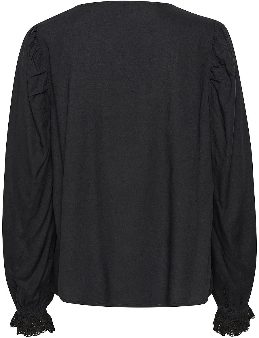 Cream - CRMilla Blouse - långärmade blusar - pitch black - 2