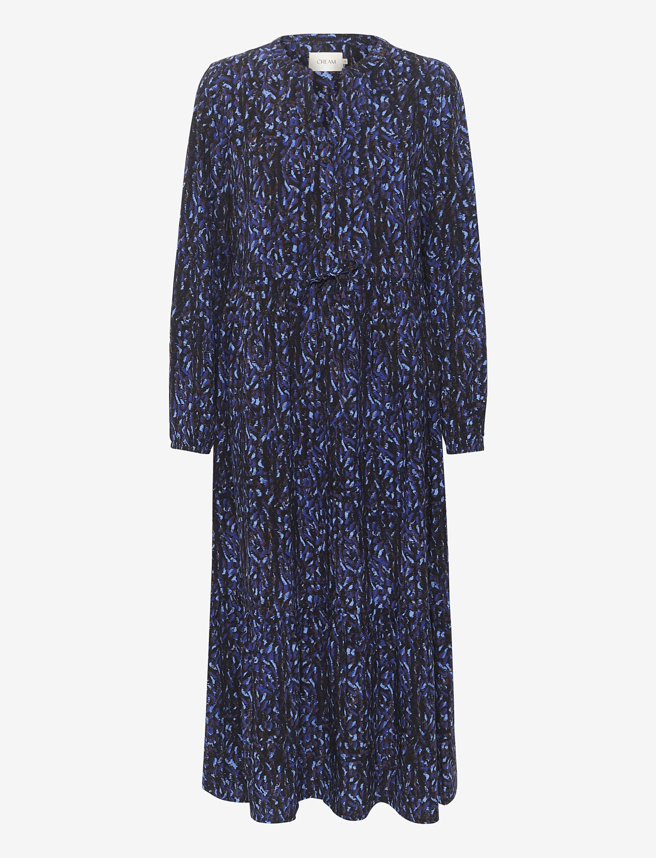 Cream - CRTiah Ankl Length Dress - Zally fit - shirt dresses - mazarine blue/black print - 0