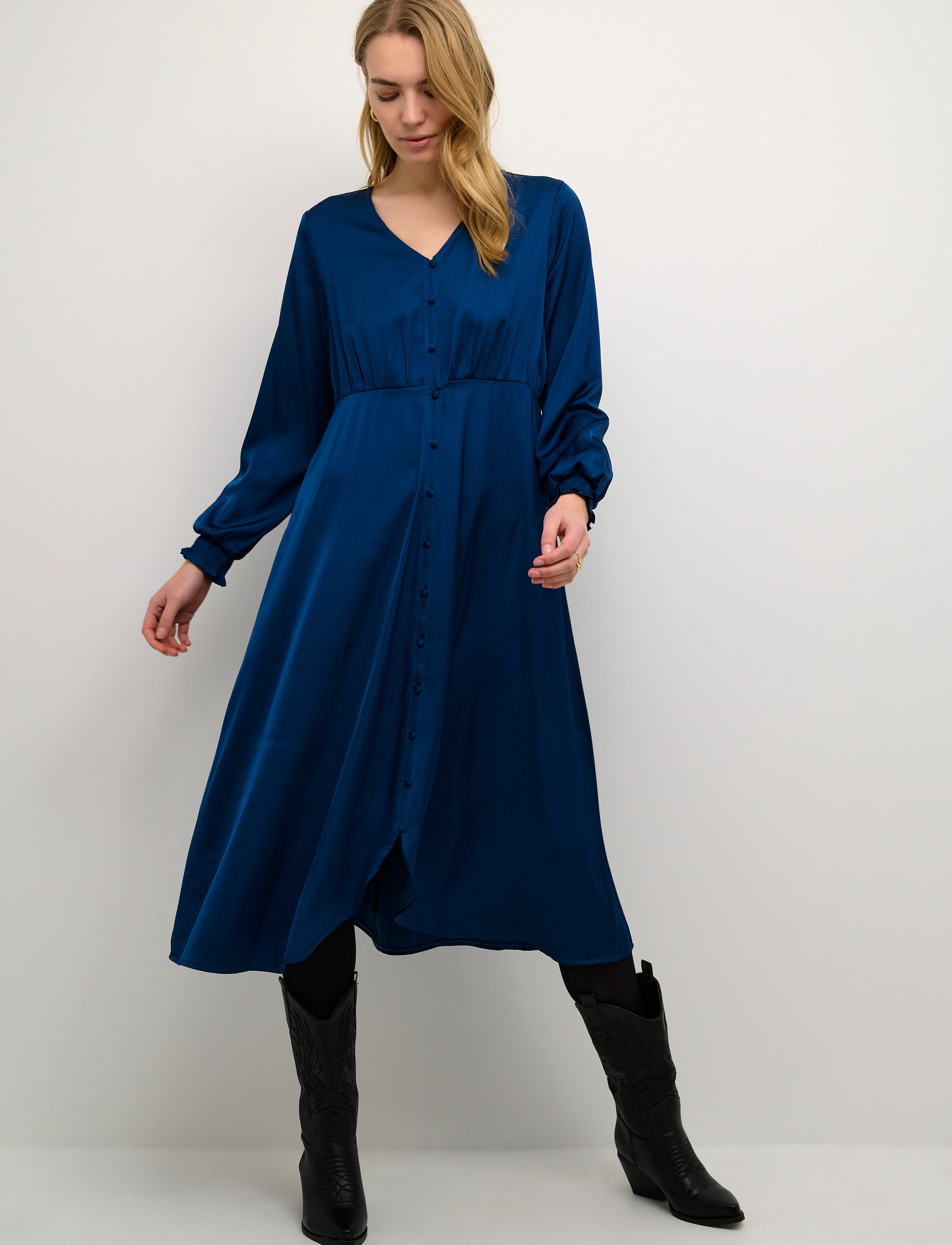 Cream - CRFlivio Dress - Zally fit - gibraltar sea - 3