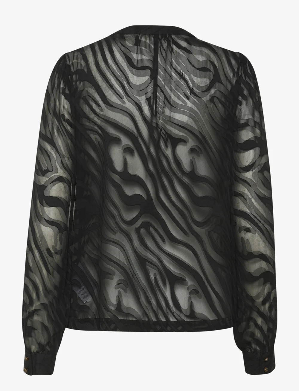 Cream - CRYana Shirt - langärmlige blusen - pitch black animal - 2