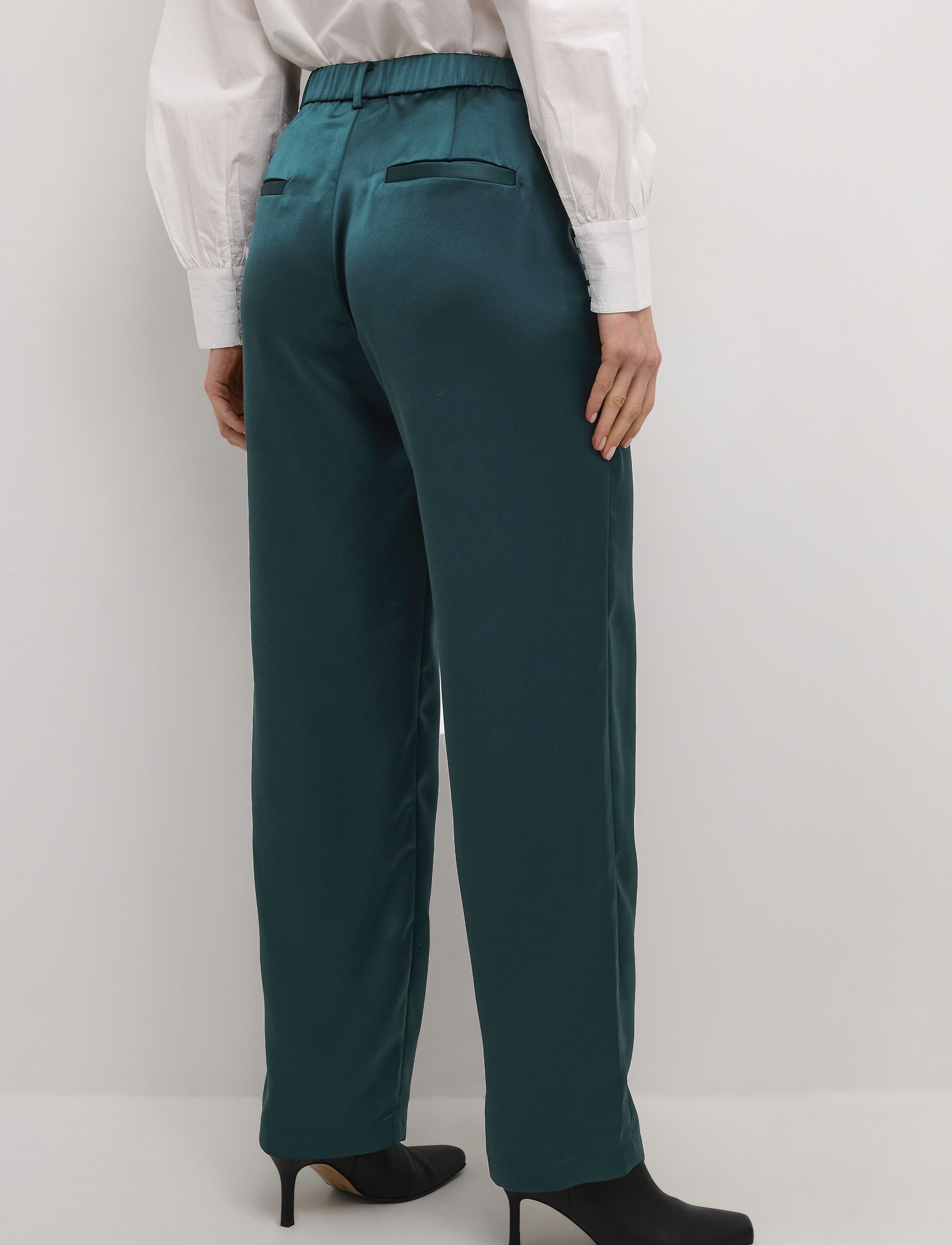 Cream - CRCocamia Sateen Pant - pidulikud püksid - ponderosa pine - 4