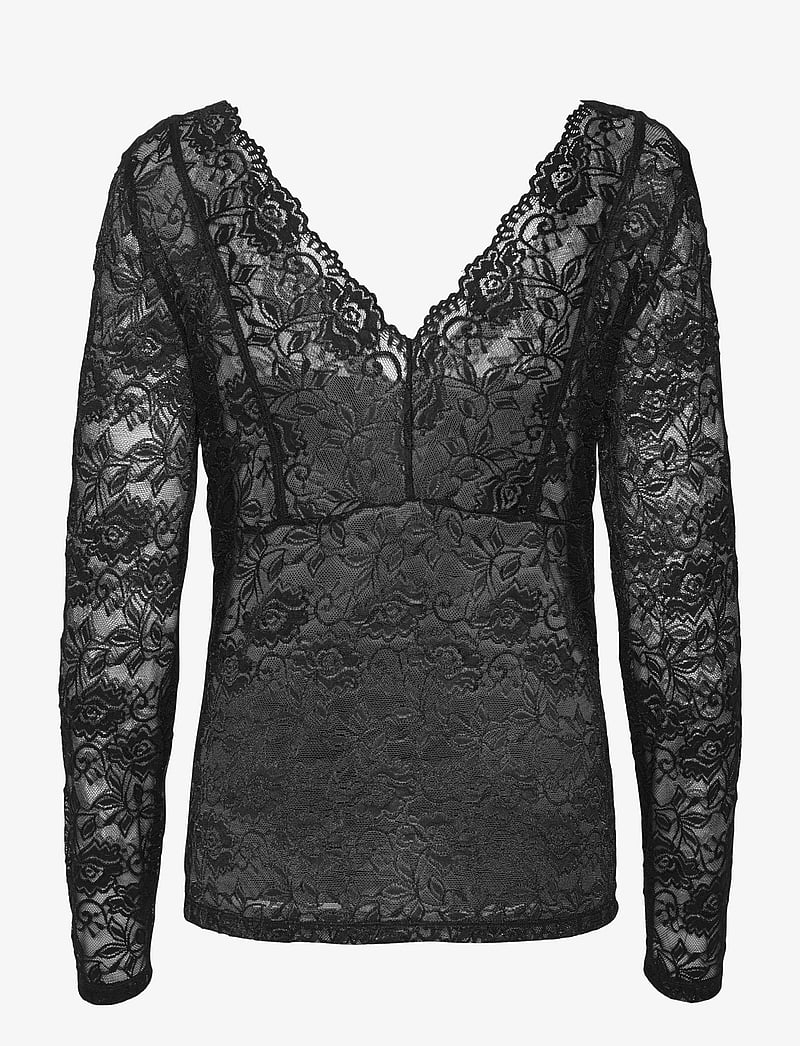 Cream - CRGlaze Blouse w. Lining - langärmlige blusen - pitch black - 2