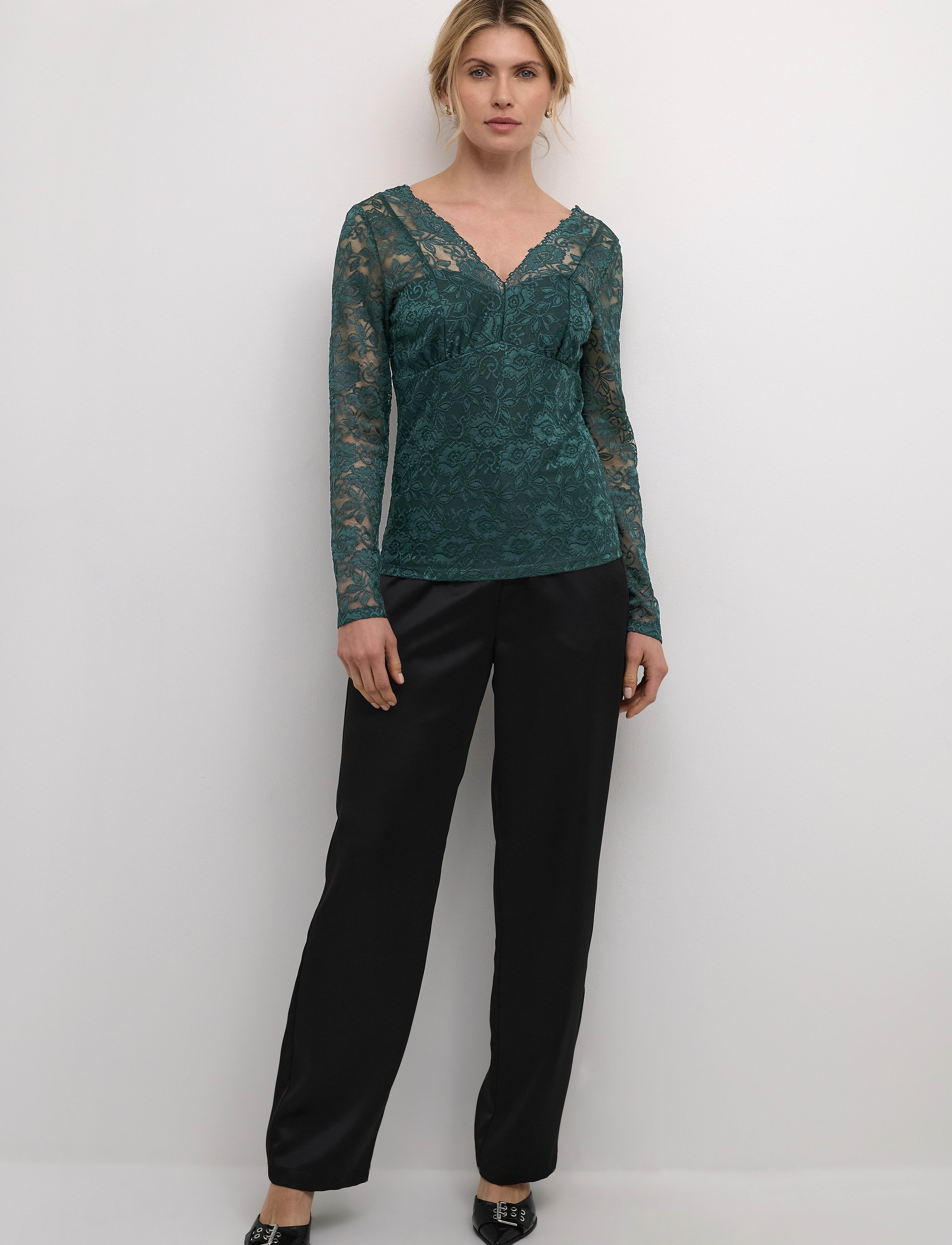 Cream - CRGlaze Blouse w. Lining - langærmede bluser - ponderosa pine - 3