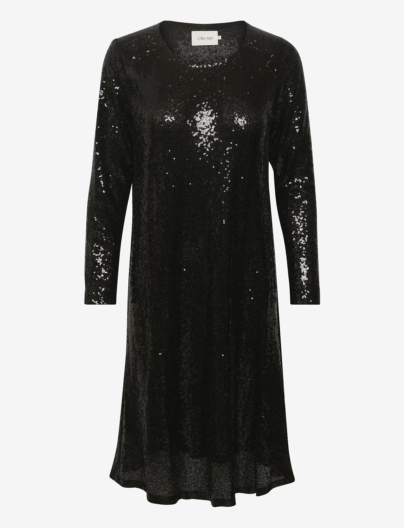 Cream - CRCaska Sequins Dress - Shift Fit - peoriided outlet-hindadega - pitch black - 0