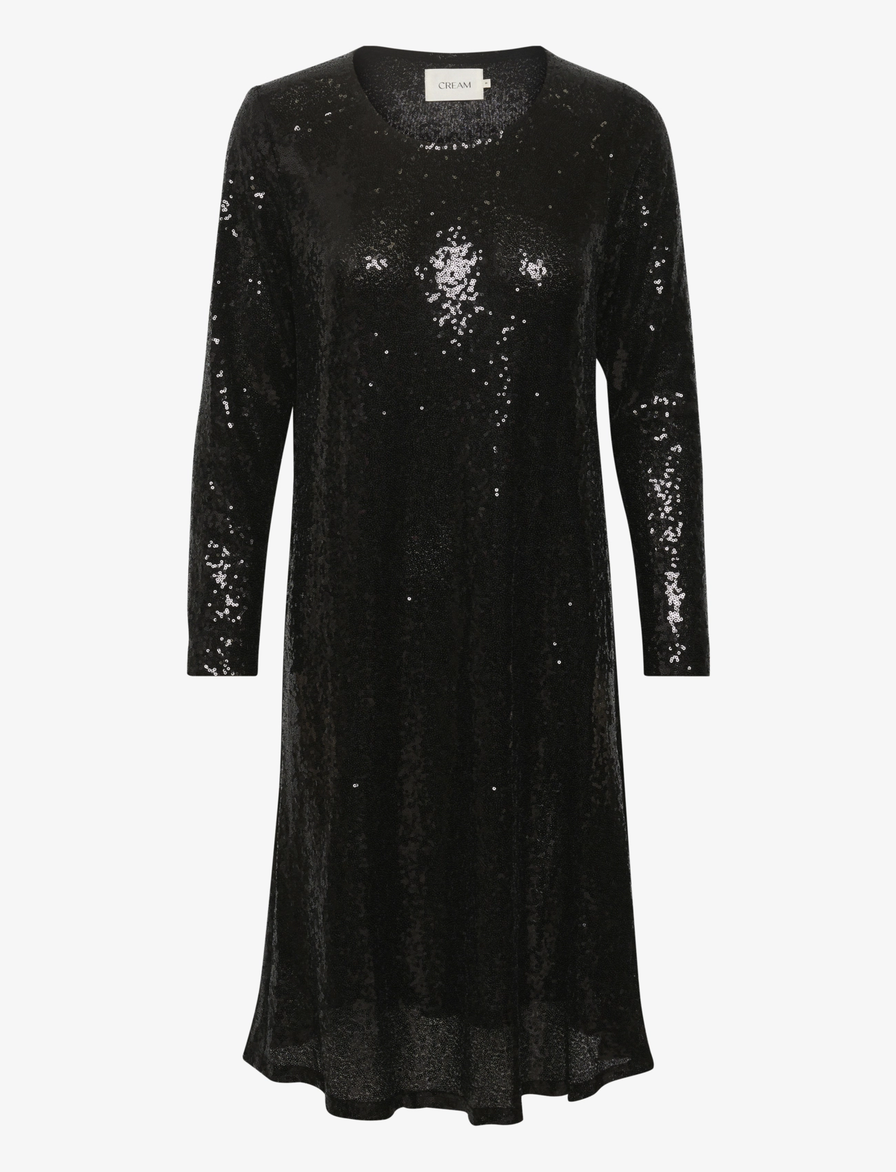 Cream CRCaska Sequins Dress - Shift Fit - Kleidid - PITCH BLACK / black