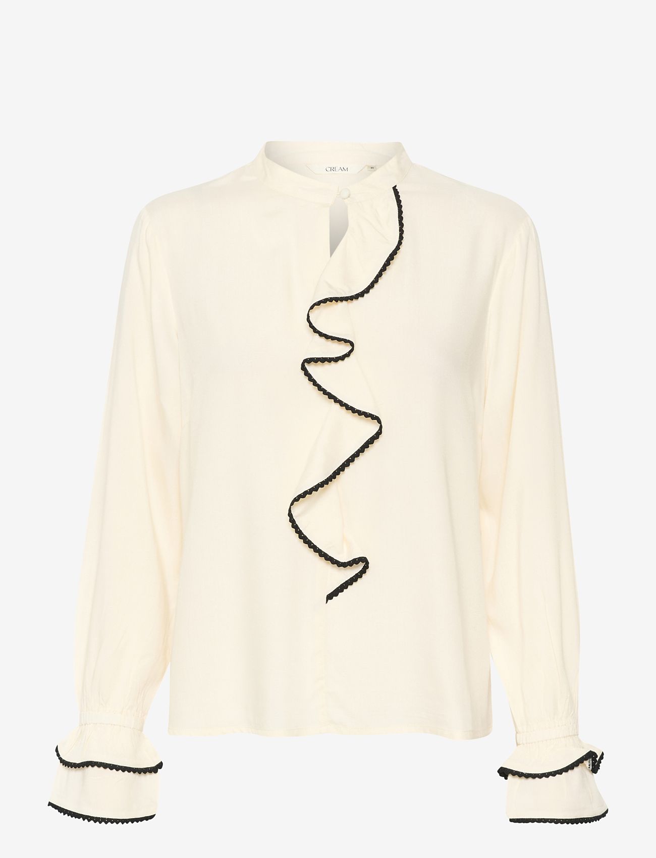 Cream - CRCine Blouse - long-sleeved blouses - eggnog - 0