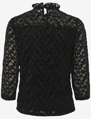 Cream - CRGila Lace Blouse With Lining - long-sleeved blouses - pitch black - 1
