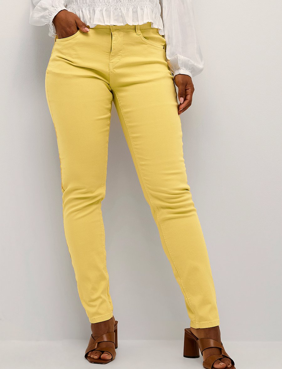 Cream - CRAnn Twill Pant - Coco Fit - raka jeans - misted yellow - 0