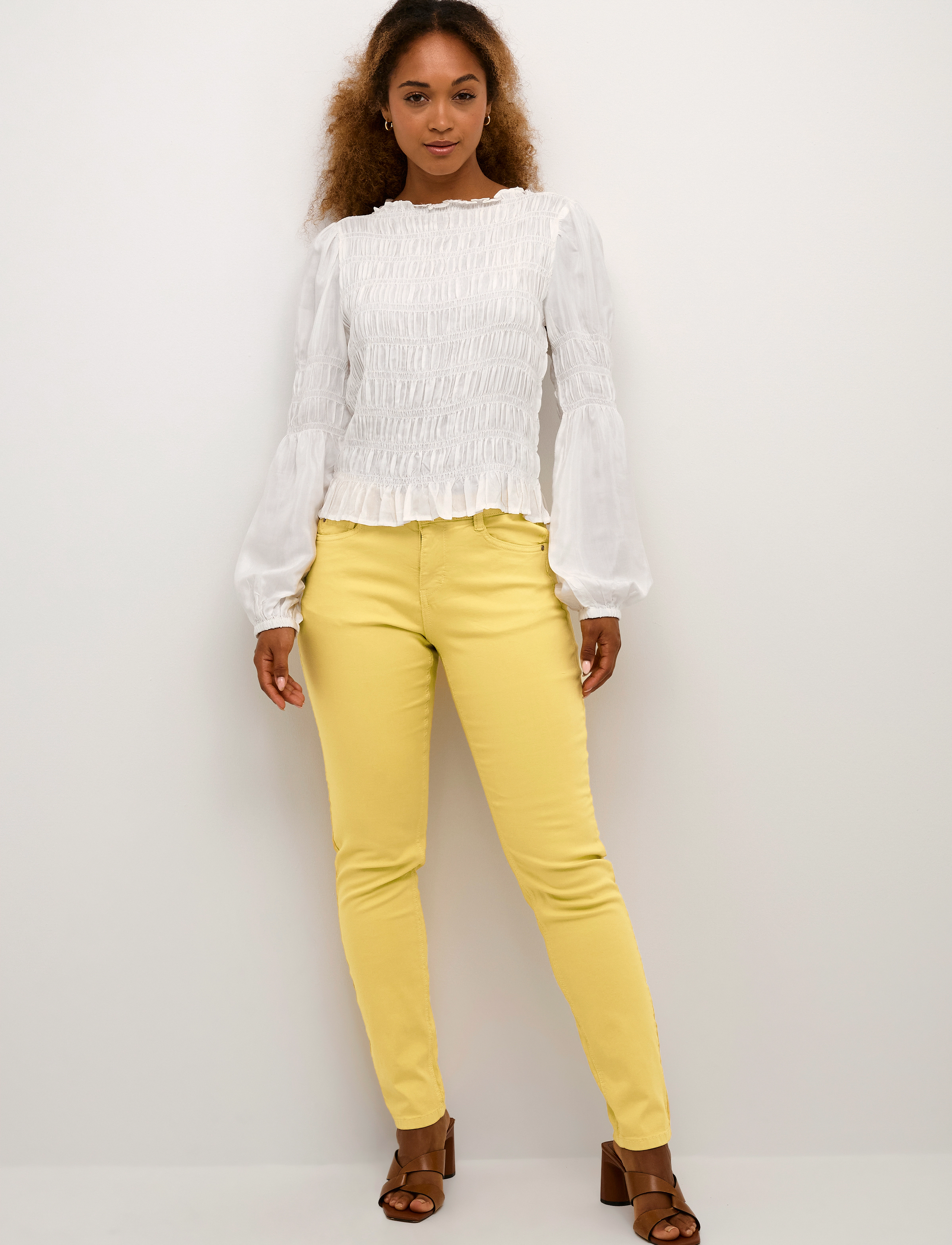 Cream - CRAnn Twill Pant - Coco Fit - gerade jeans - misted yellow - 3