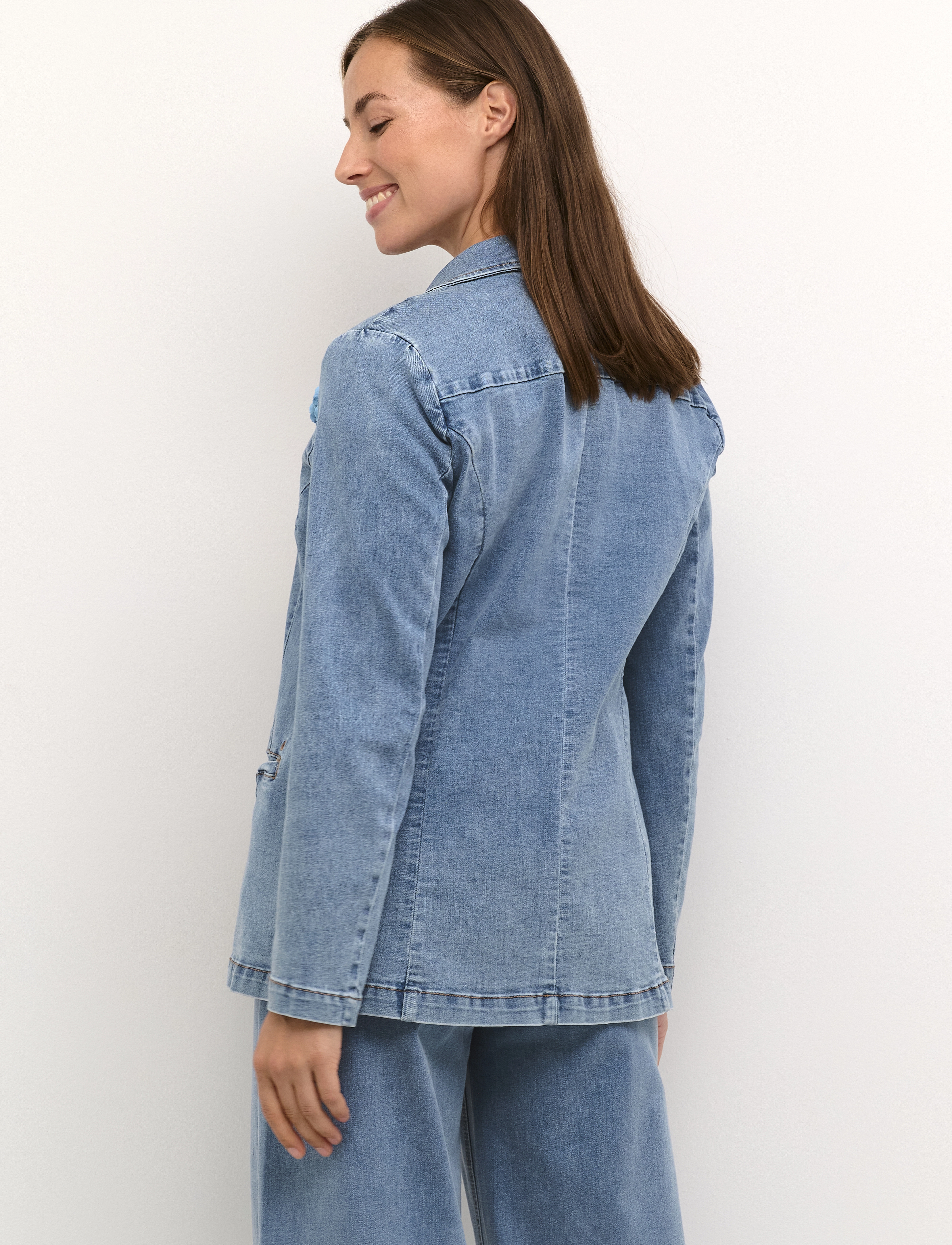 Cream - CRSabbie Denim Blazer - denim blue - 4