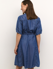 Cream - CRMolly Dress - Zally Fit - shirt dresses - light blue denim - 4