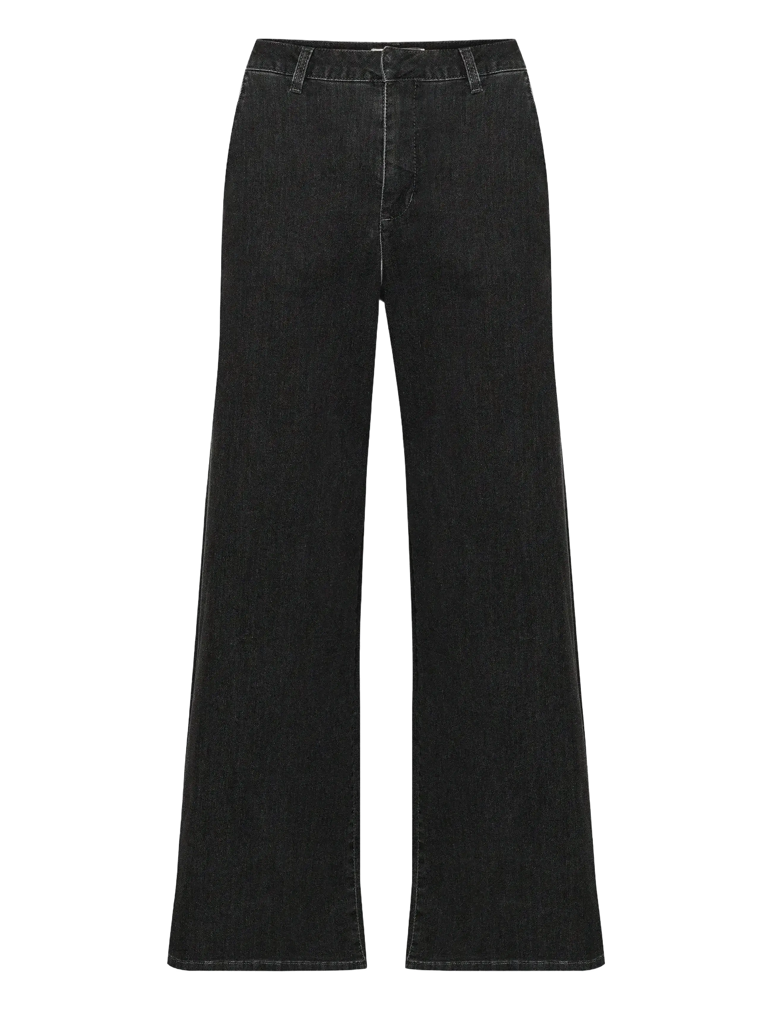 Cream CRVisti Pant - Denimtøj - VANCOUVER DARK GREY DENIM / black