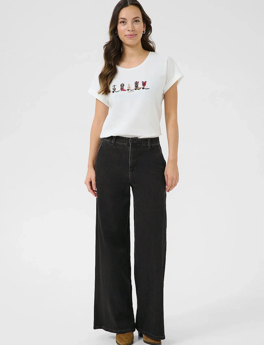 Cream - CRVisti Pant - straight jeans - vancouver dark grey denim - 3