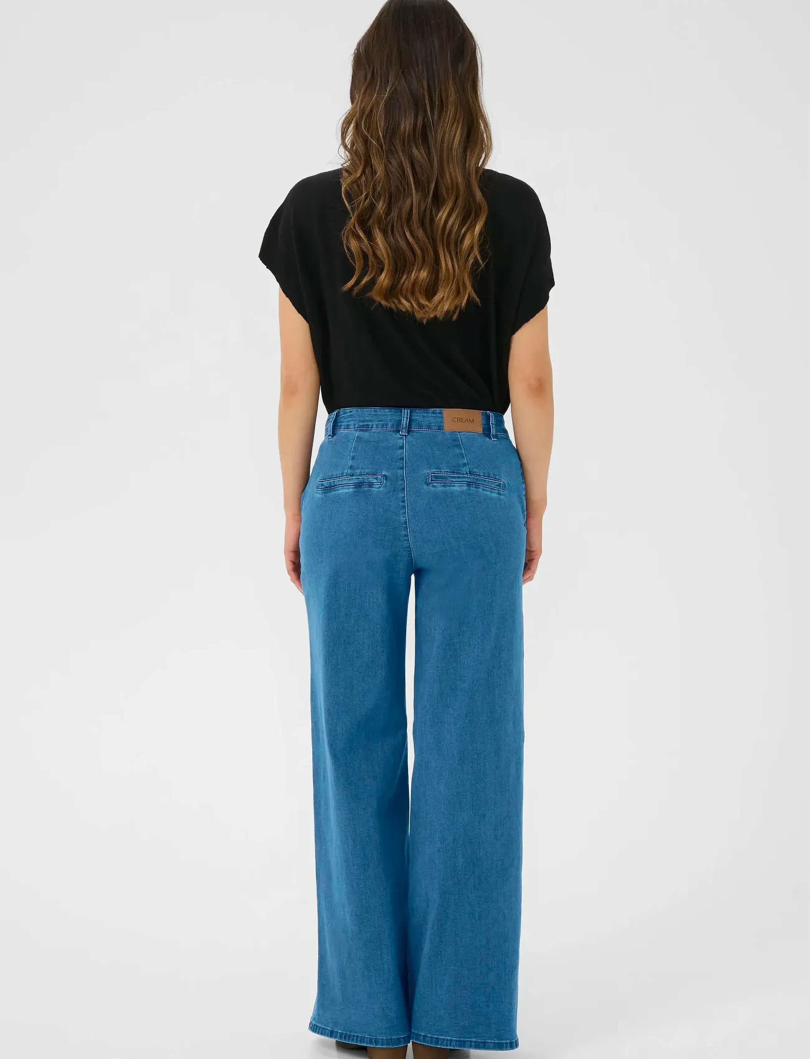 Cream - CRVisti Pant - sirge säärega teksad - indigo blue denim - 4