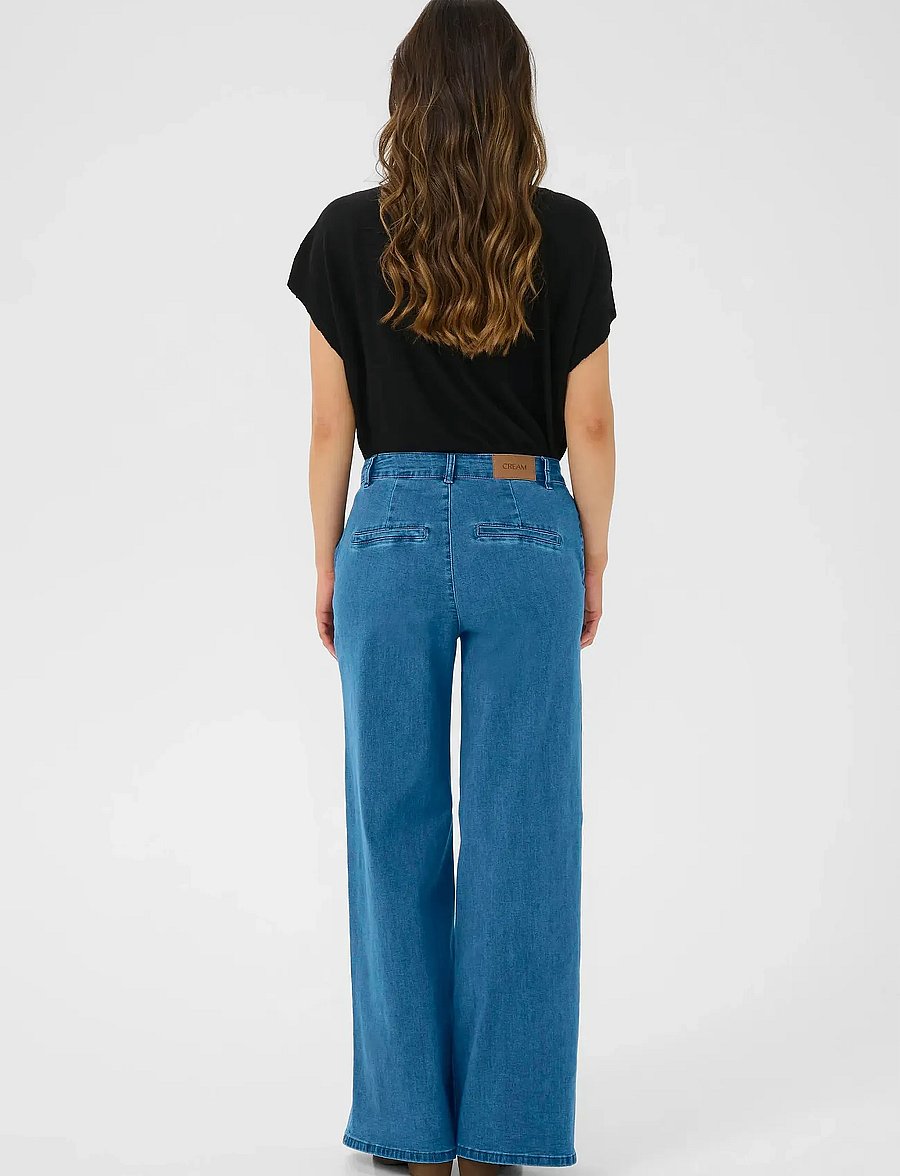 Cream - CRVisti Pant - straight jeans - indigo blue denim - 4